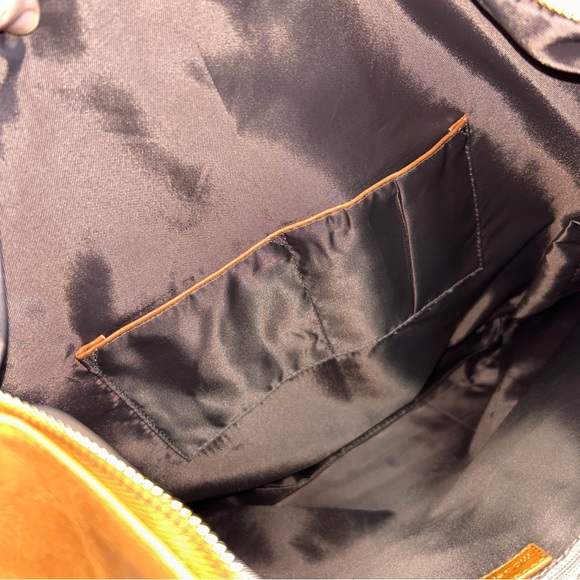 Vegan Leather Oversized Backpack- Convertible Laptop Travel Bag‎ Camel NEW - Picture 11 of 16